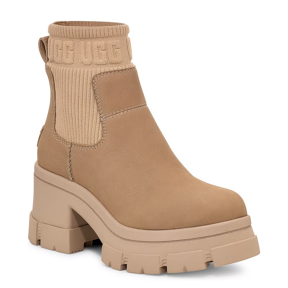 UGG Brooklyn Chelsea Boots Mustard Seed Size 10 NEW